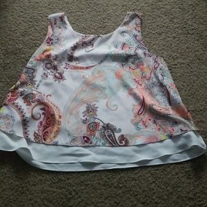 Xl women's paisley print tank top